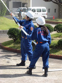 学生消防団員活動の様子